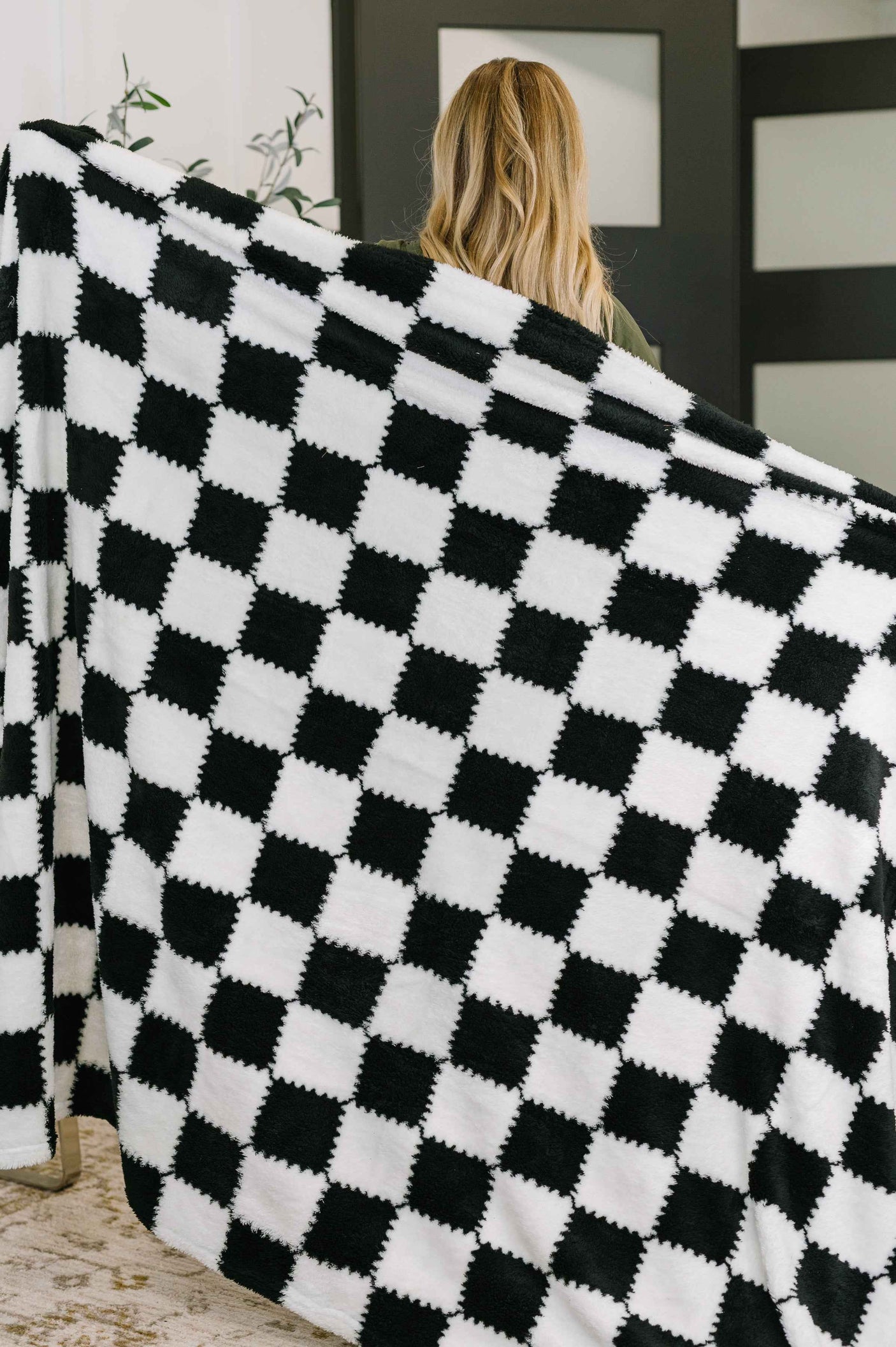 Cookies & Cream Checks Blanket