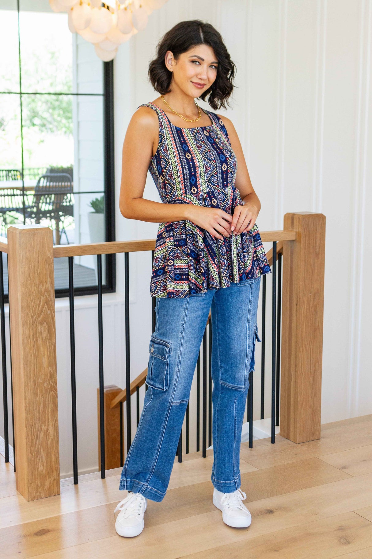 Cool Connections Peplum Tank - Liarian Unlimited Boutique