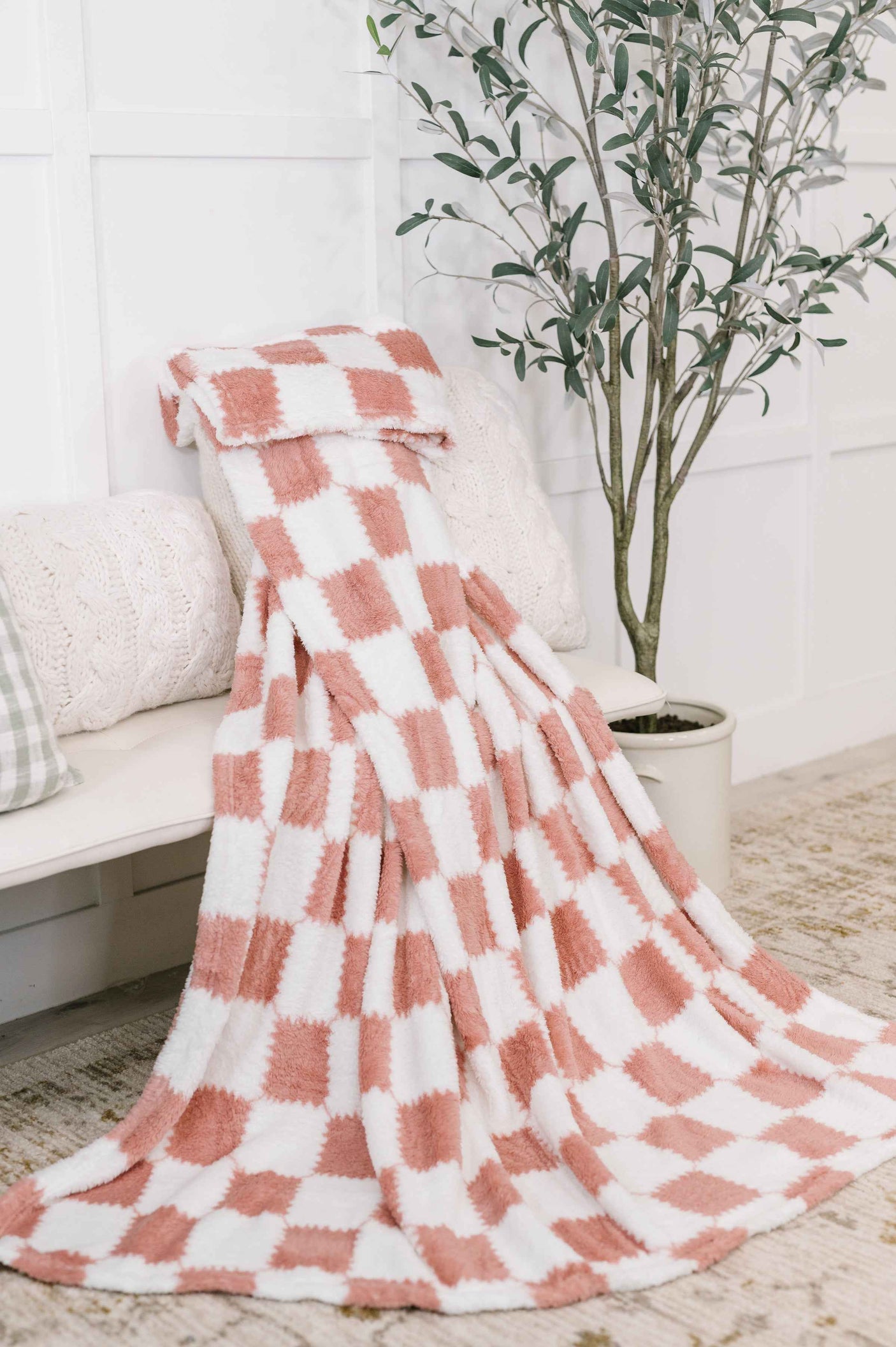 Cotton Candy Checks Blanket