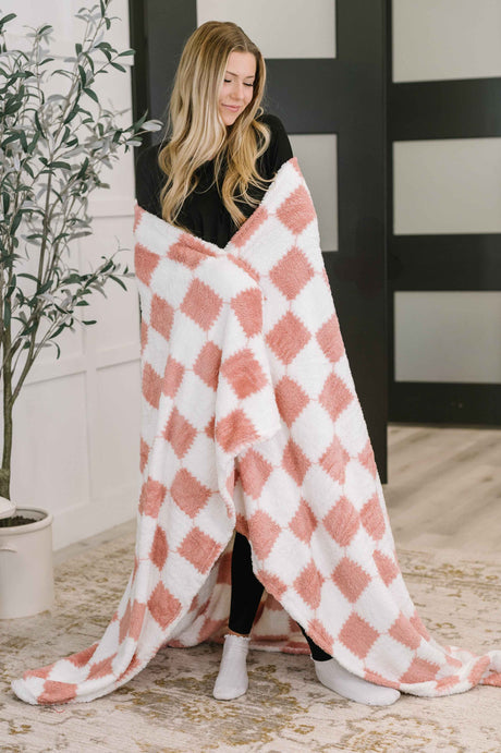 Cotton Candy Checks Blanket