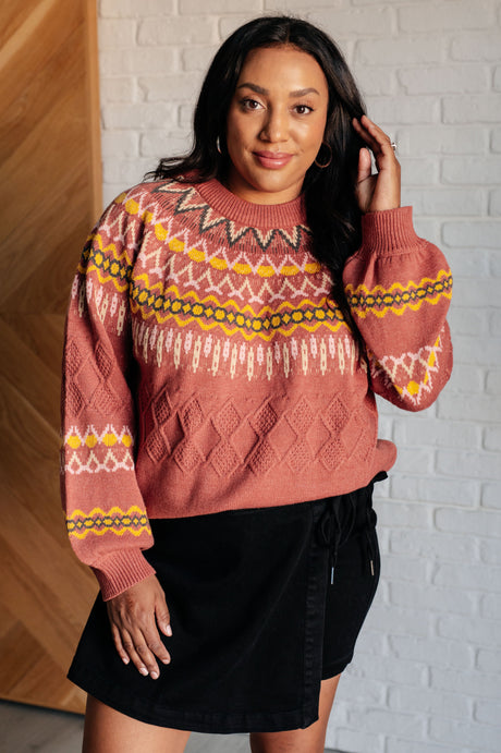 Cozy Chalet Fair Isle Sweater - Liarian Unlimited Boutique