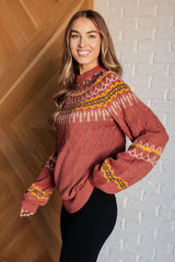 Cozy Chalet Fair Isle Sweater - Liarian Unlimited Boutique