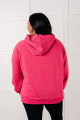 Sudadera con capucha texturizada Crosswalk en rosa