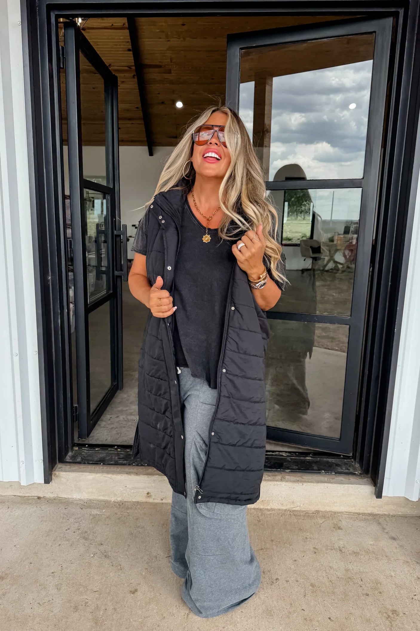 RESERVA: Chaleco acolchado largo Kendall