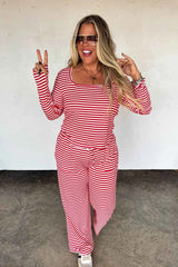 PREORDER: Haddie Stripe Lounge Set **Limited Qtys**