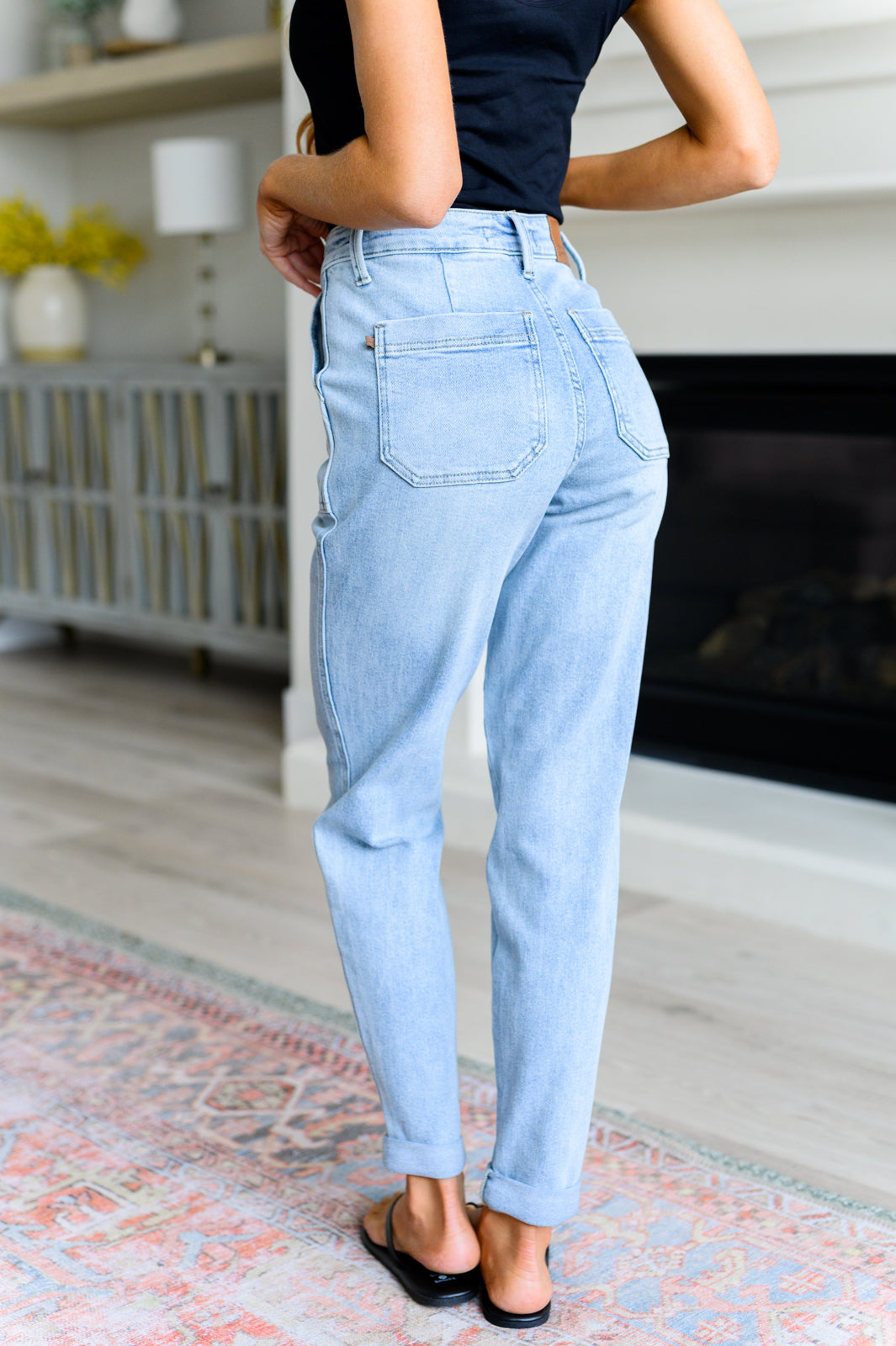 Joggers vaqueros vintage de tiro alto Cooper