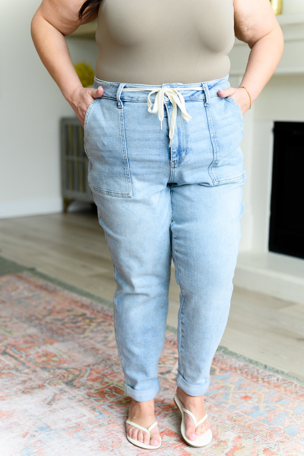 Joggers vaqueros vintage de tiro alto Cooper