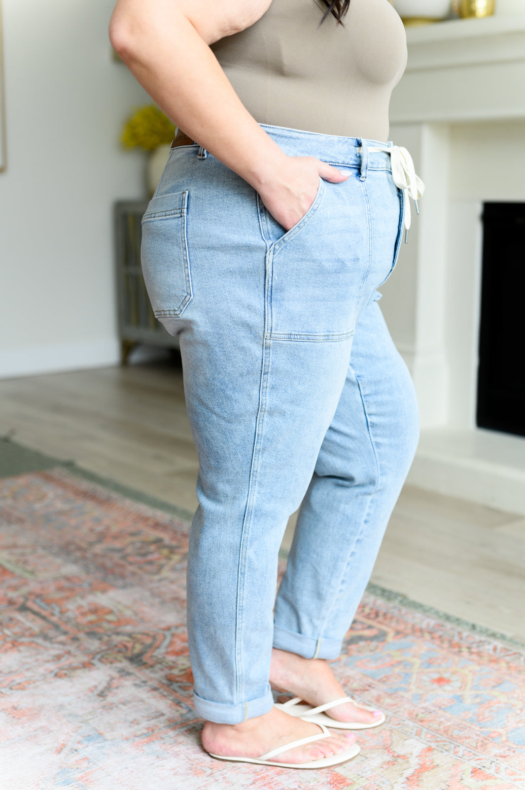 Joggers vaqueros vintage de tiro alto Cooper
