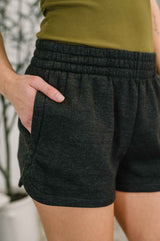 Daily Routine  Mineral Wash Shorts in Black