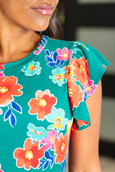 Vestido con mangas onduladas Daisy Me