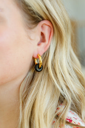 Dark Drops Beaded Huggie Earrings - Liarian Unlimited Boutique