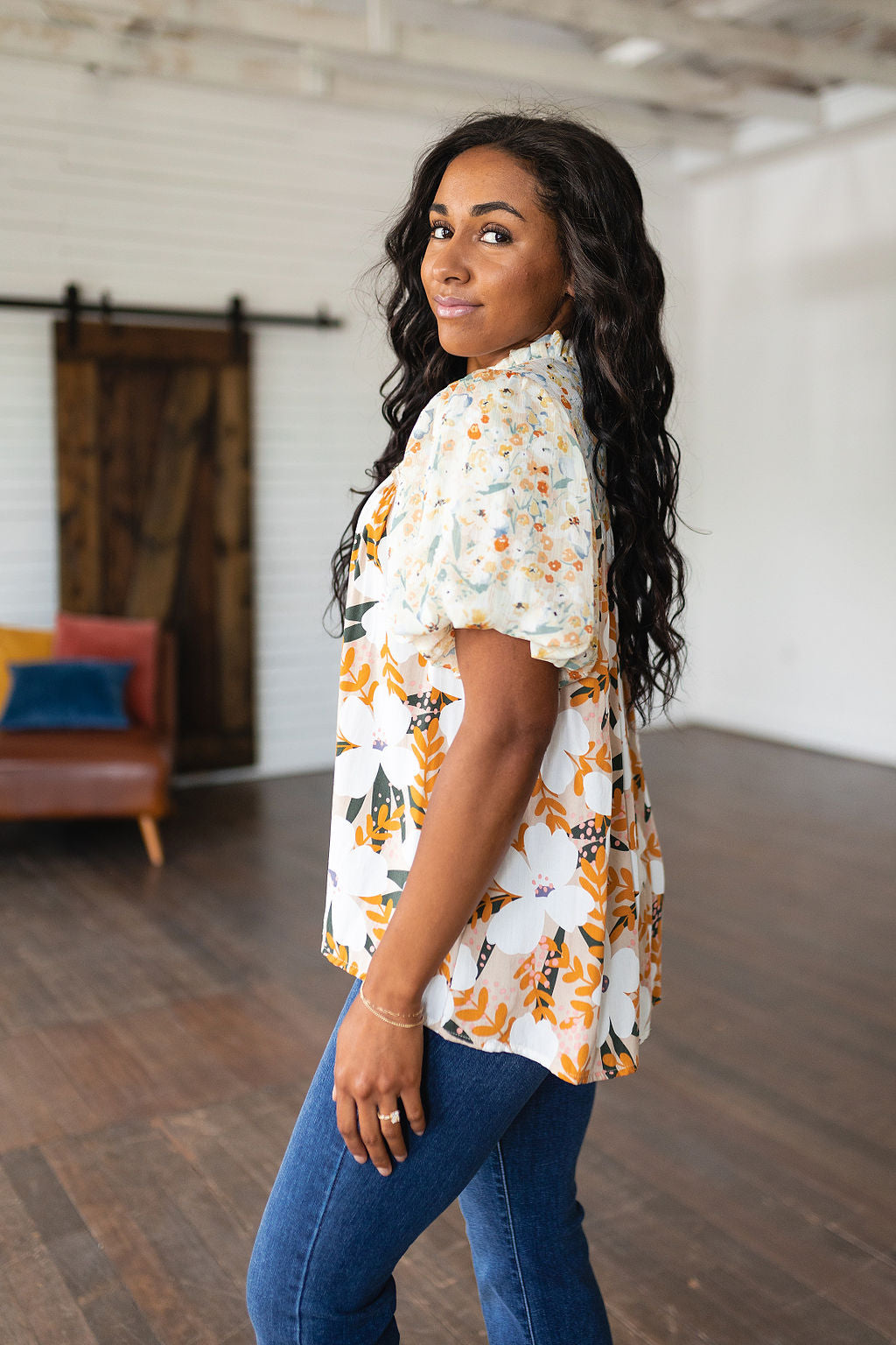 Top estampado floral mixto Daydreamer
