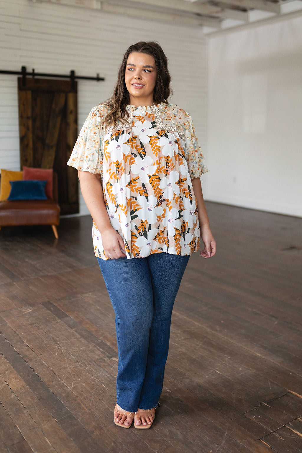Top estampado floral mixto Daydreamer