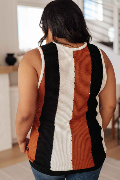 Decidedly Undecided Knit Striped Tank - Liarian Unlimited Boutique