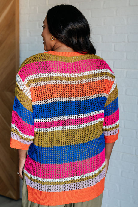 Top de punto suelto a rayas Deep Thoughts