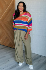 Top de punto suelto a rayas Deep Thoughts