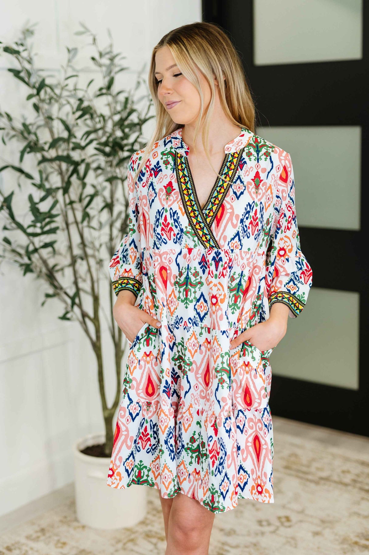 Depend on Me Boho Tiered Dress