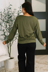 Dinner Plans Dolman Long Sleeve