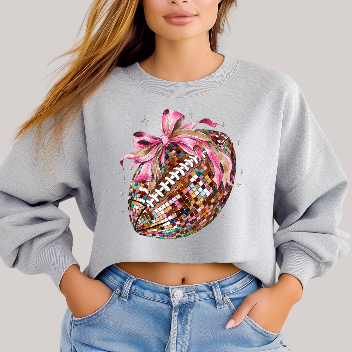 Sudadera Disco Football en gris