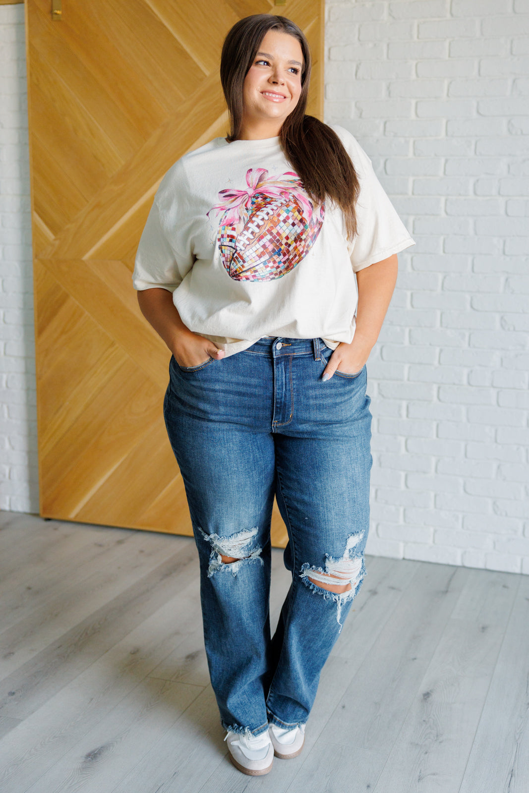 Camiseta gráfica de fútbol disco
