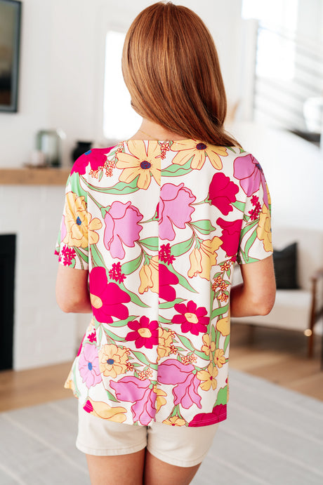 Blusa floral "Hazlo de todos modos" 
