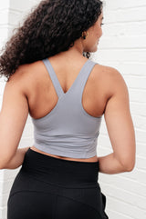 Doing it For Me Asymmetrical Tank in Rhino Grey - Liarian Unlimited Boutique