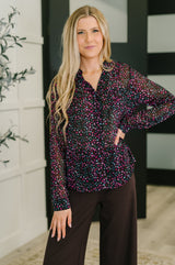 Doing the Most Polka Dot Blouse