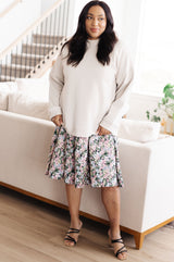 Suéter de cuello alto "No cambies nada"