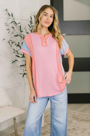 Don't Stop Til' You Get Enough Color Block Top