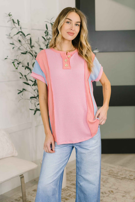 Don't Stop Til' You Get Enough Color Block Top