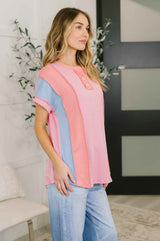 Don't Stop Til' You Get Enough Color Block Top