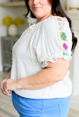 No te olvides de mí, blusa de punto arrugado