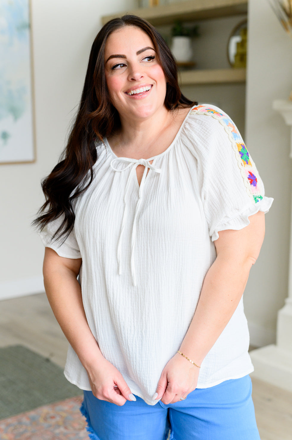 No te olvides de mí, blusa de punto arrugado