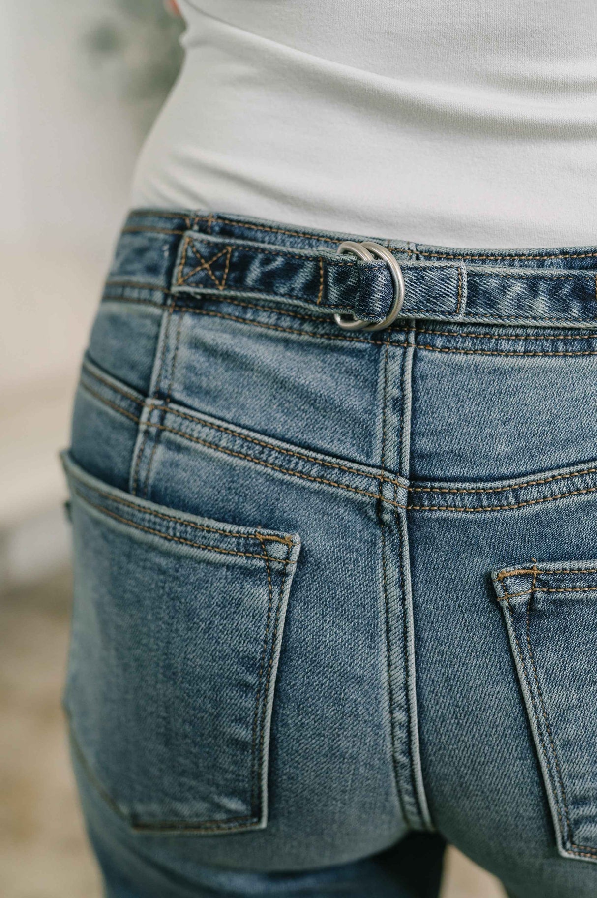Doris Mid Rise Boyfriend with Adjustable Back Tab + Hollywood WB