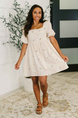 Dream a Little Dream Embroidered Dress