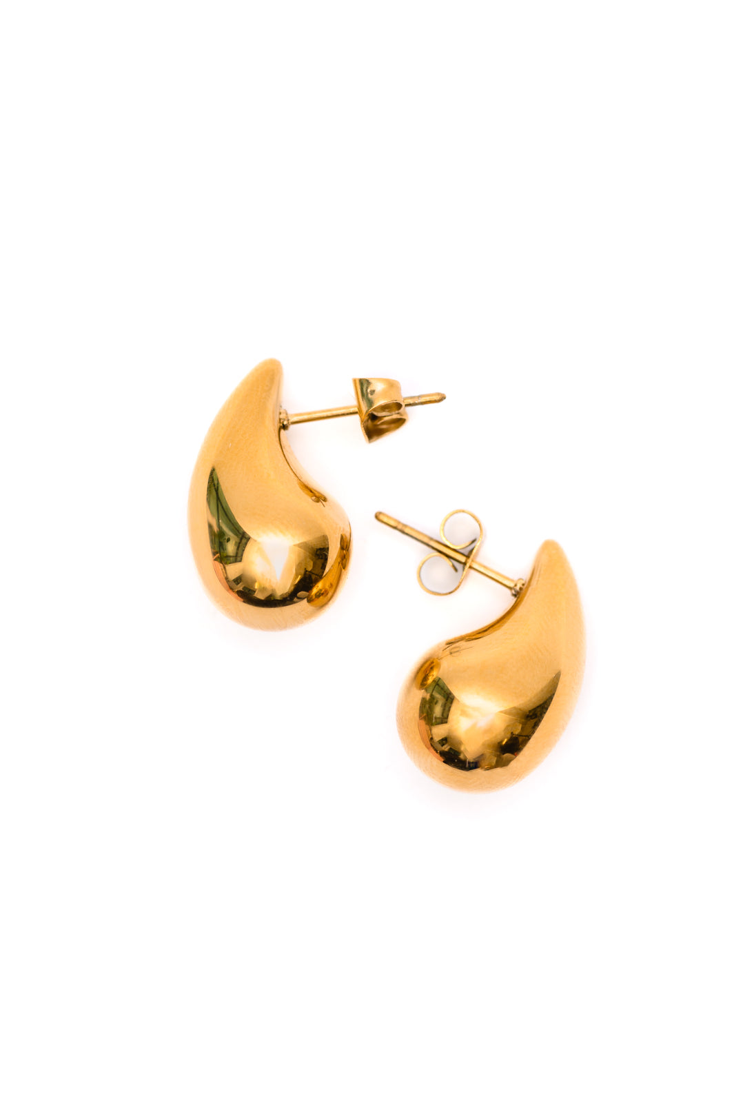 Pendientes de lágrima con gotas de agua