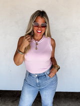 RESERVA: Camiseta de tirantes acanalada a rayas Summer Bianca