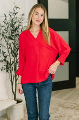 Easy Essence V-Neck Oversized Tunic Top