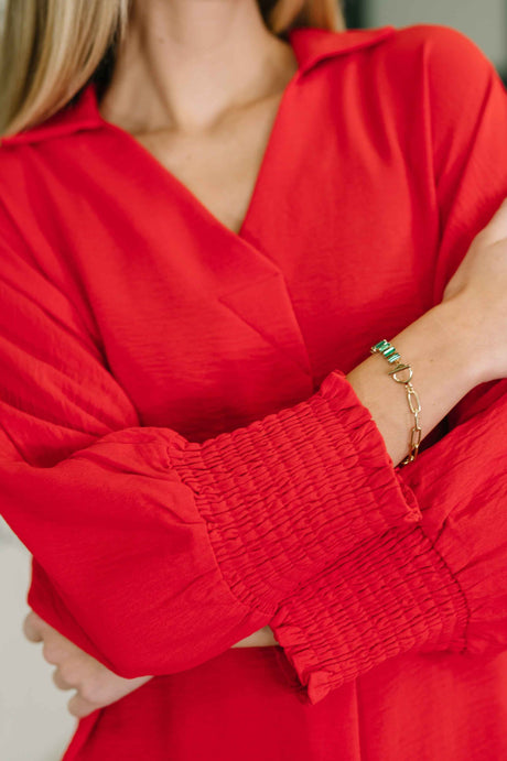 Easy Essence V-Neck Oversized Tunic Top