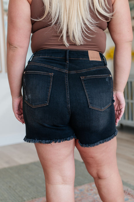 Ember High Rise Control Top Fray Hem Shorts - Liarian Unlimited Boutique