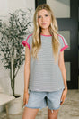 Emotionally Attached Trim Detail Tee
