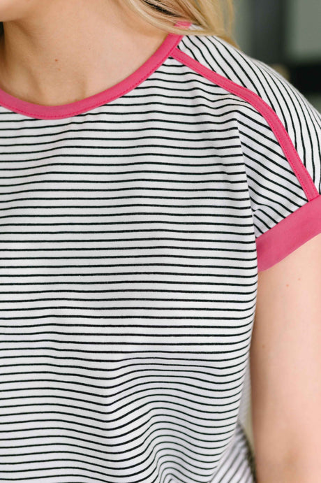 Emotionally Attached Trim Detail Tee