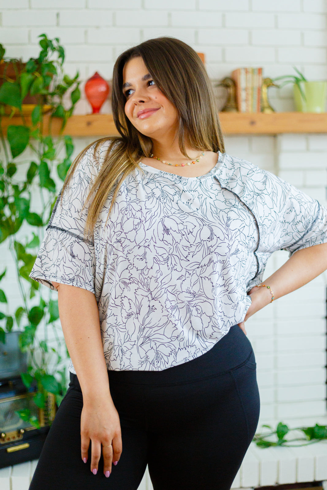 Top floral Alegría sin fin