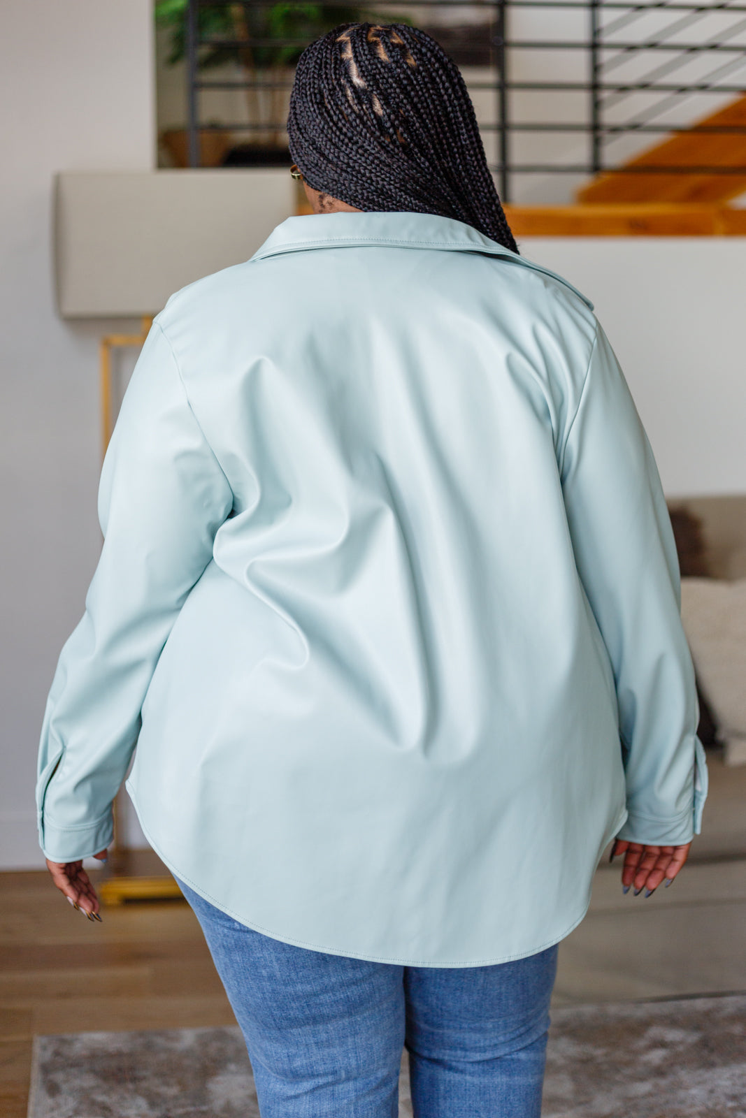Chaqueta de piel sintética de anhelo infinito 