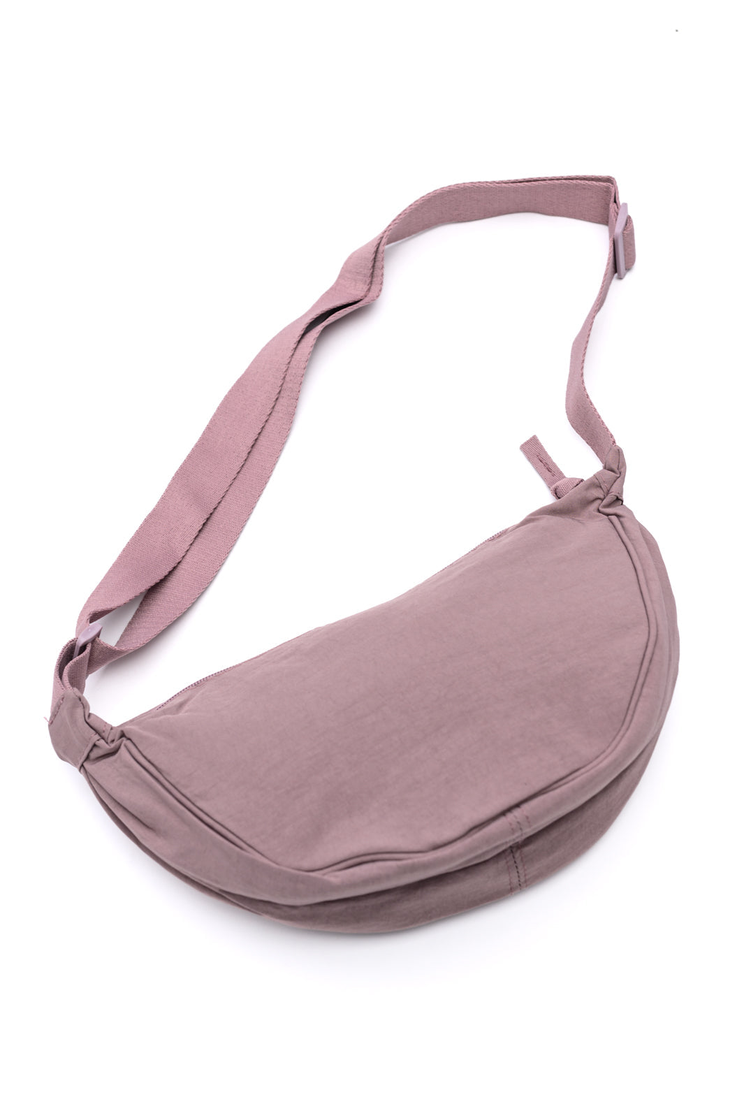 Minibolso bandolera redondo Essentially Everything en color lavanda