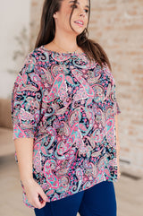 Essentially You Top in Pink Paisley - Liarian Unlimited Boutique