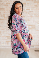 Essentially You Top in Pink Paisley - Liarian Unlimited Boutique