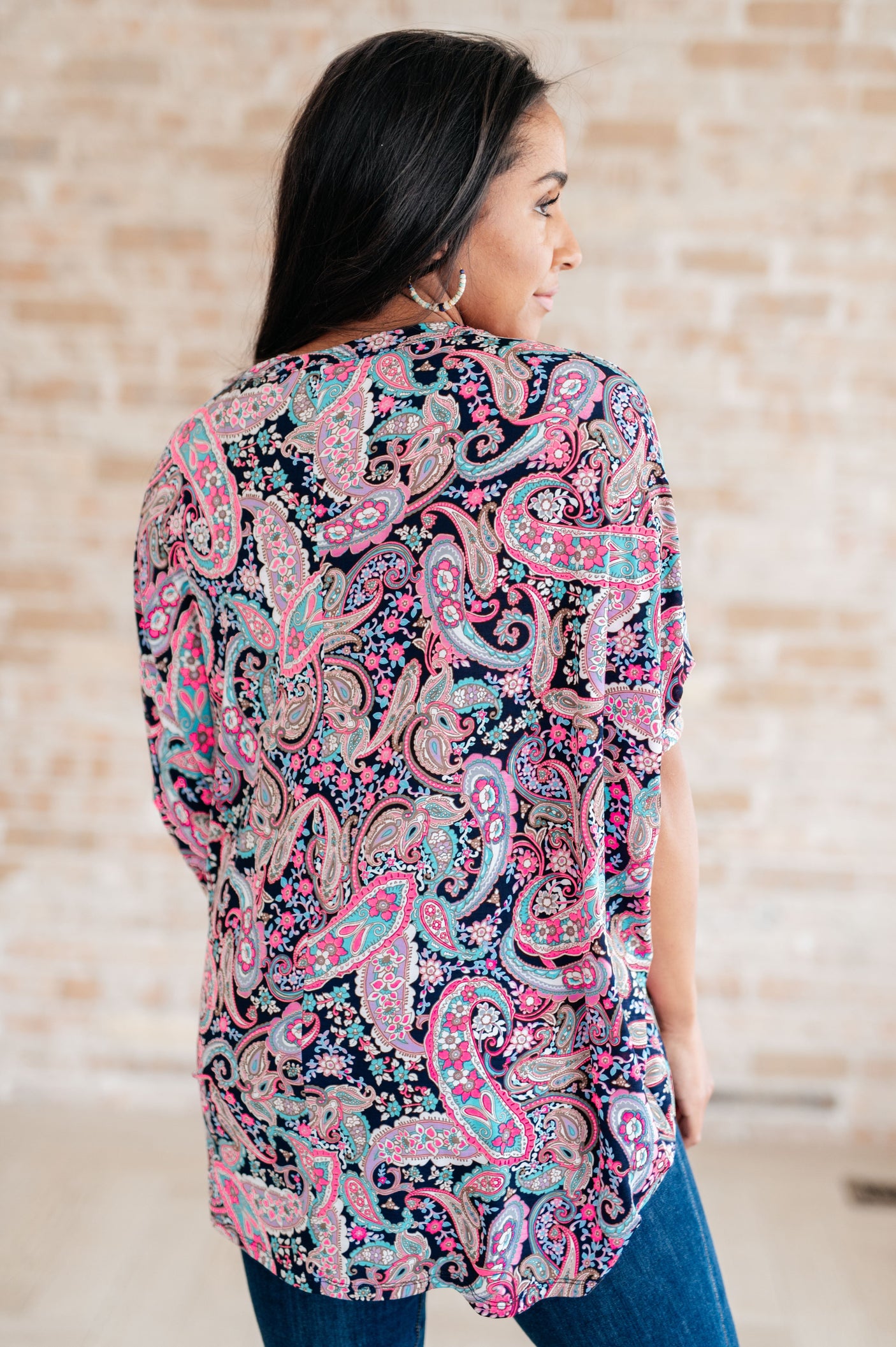 Essentially You Top in Pink Paisley - Liarian Unlimited Boutique