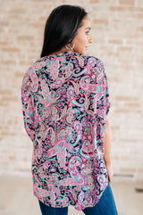 Essentially You Top in Pink Paisley - Liarian Unlimited Boutique