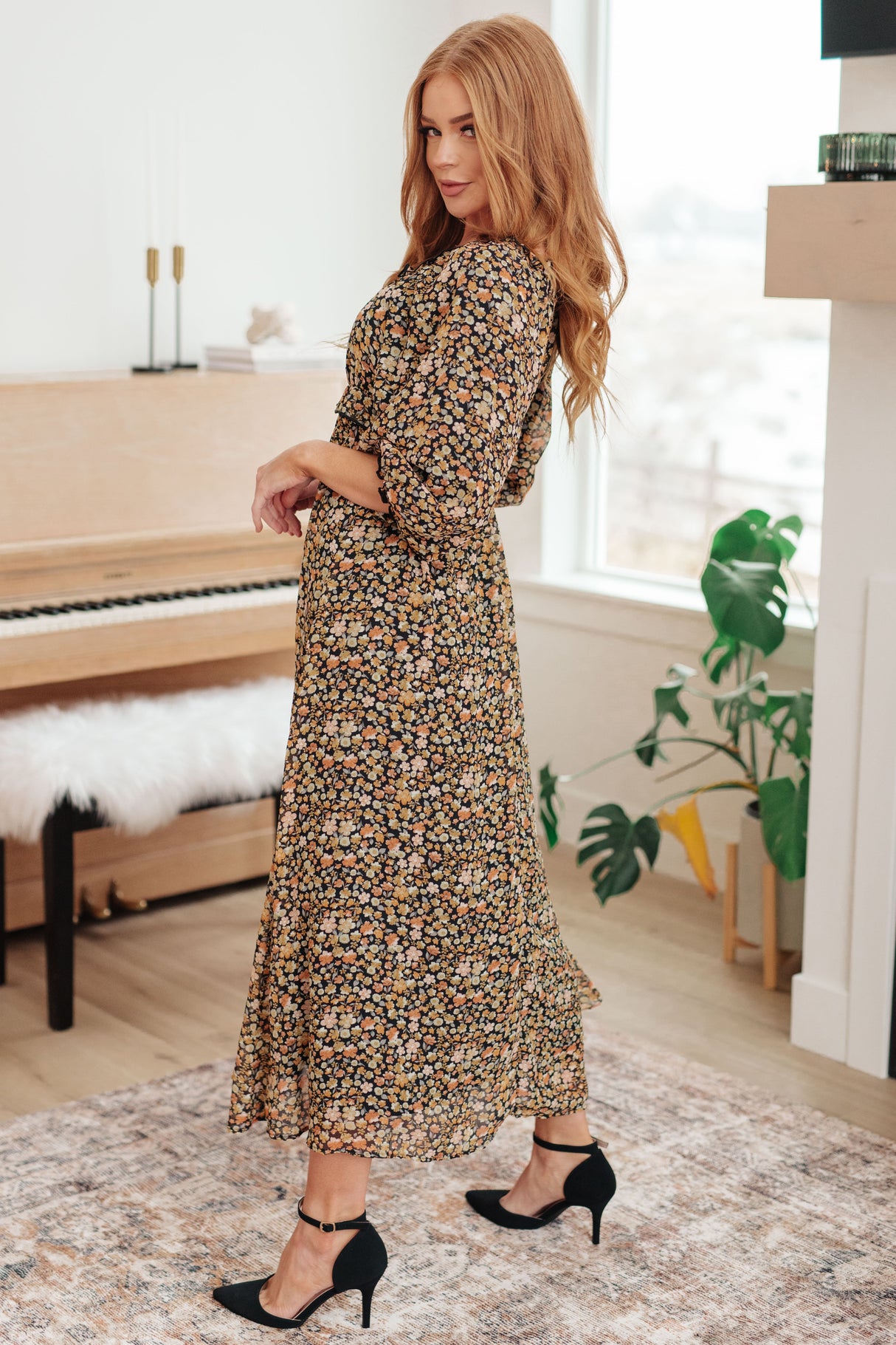 Vestido largo floral Ever So Briefly